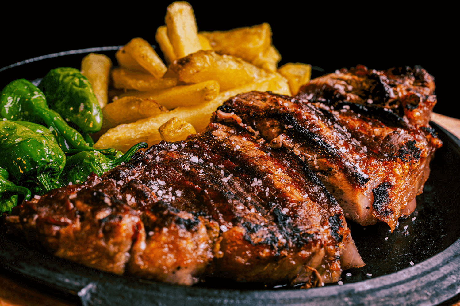 varmrätten Steak frites